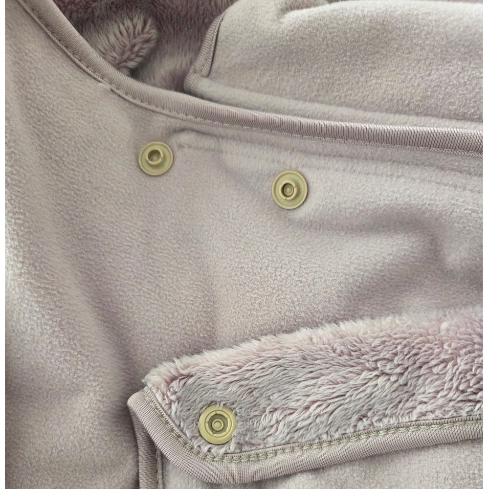 Konny Fleece Cover for Two Wrap Cape Jacket Winter Warm Vest Taupe One Size Cozy - Picture 8 of 9